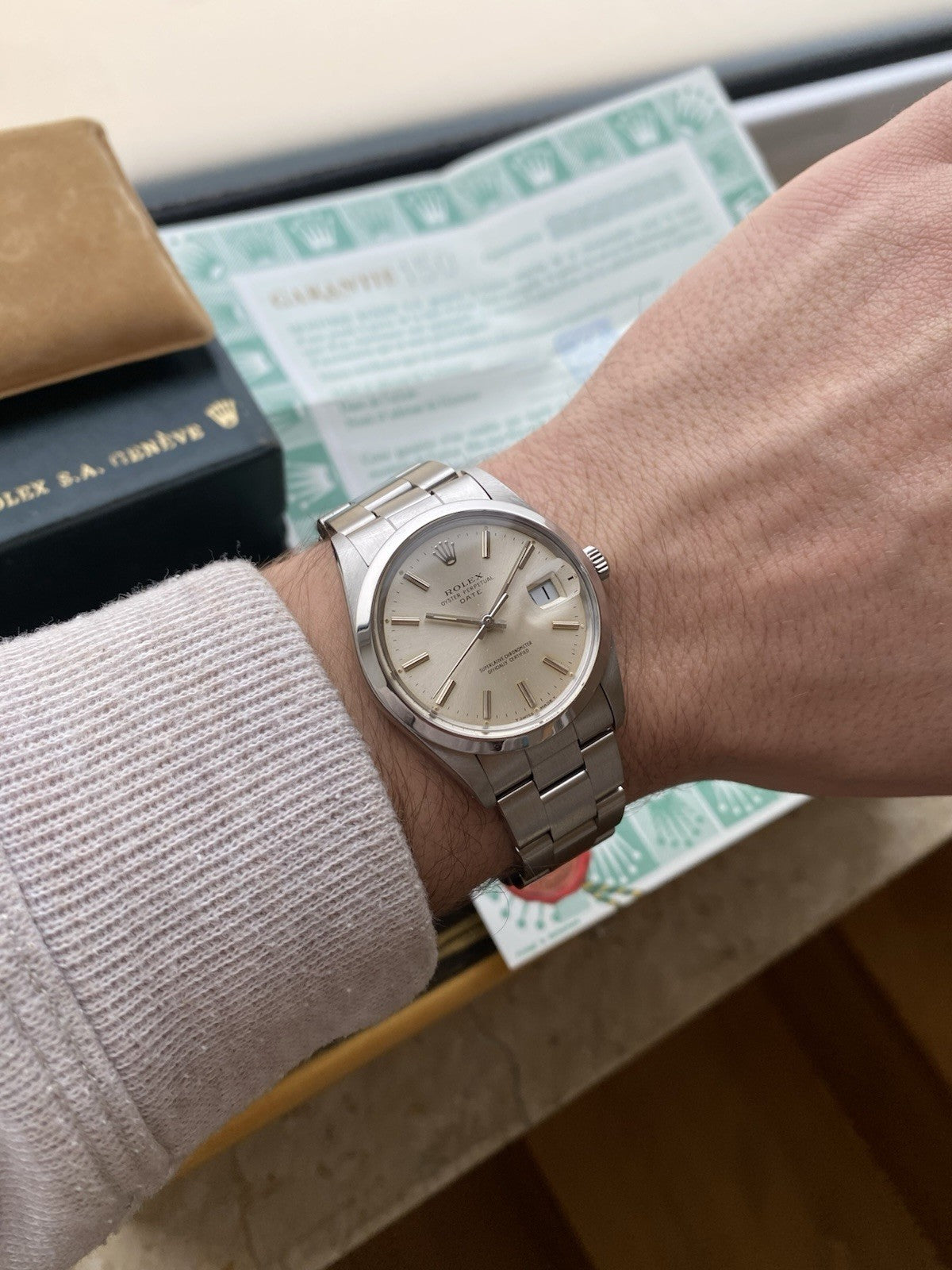 Rolex Date Automatic Vintage Watch Ref 1500 Full Set