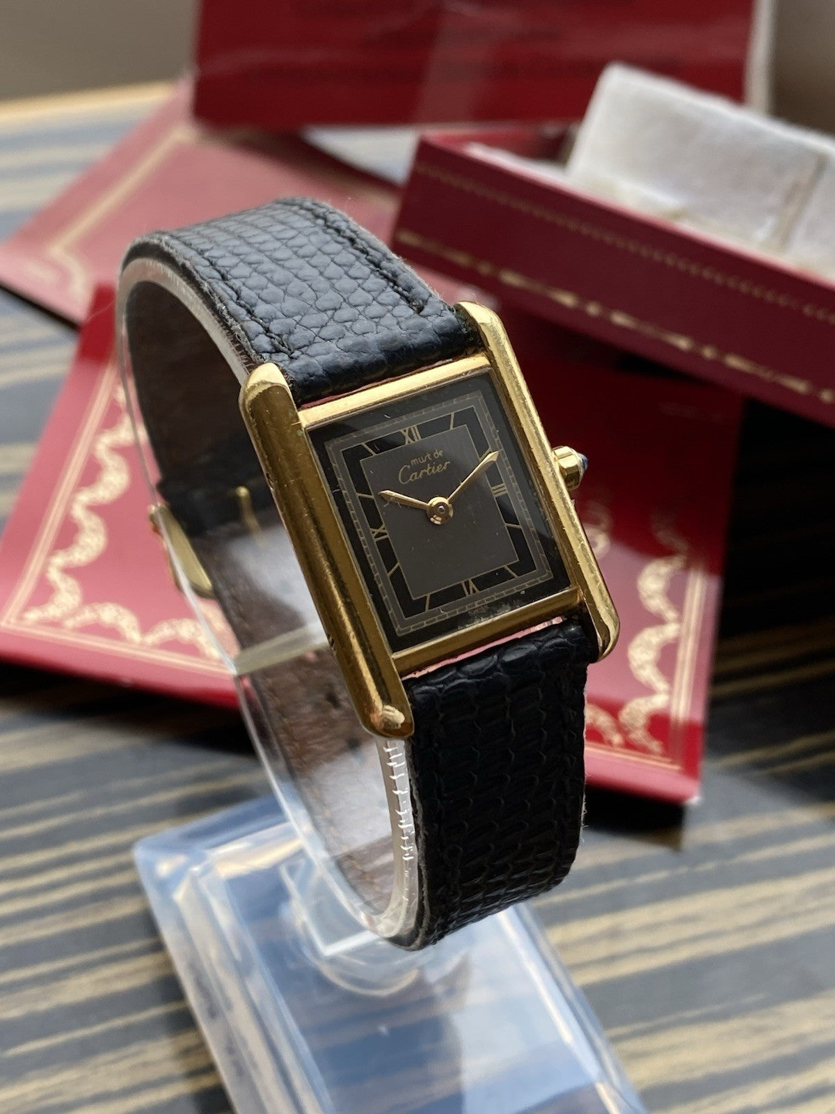 Must de Cartier Tank Vermeil Quartz Watch