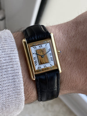 Must de Cartier Tank Vermeil Quartz Mid-Size