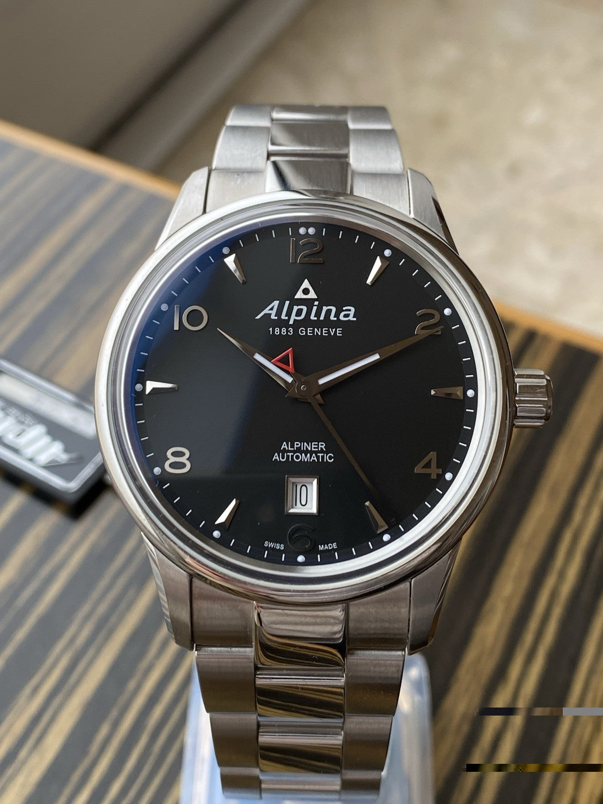 NOS Alpina Alpiner Black Automatic Watch