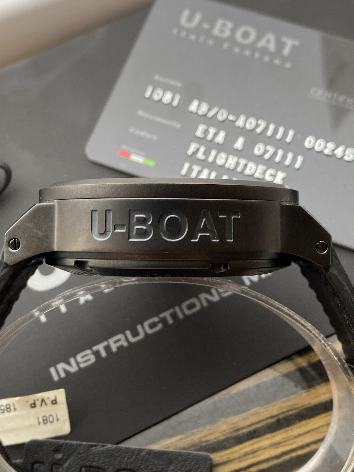 U-Boat Flightdeck 50 Automatic Full Set - New Old Stock - 50mm