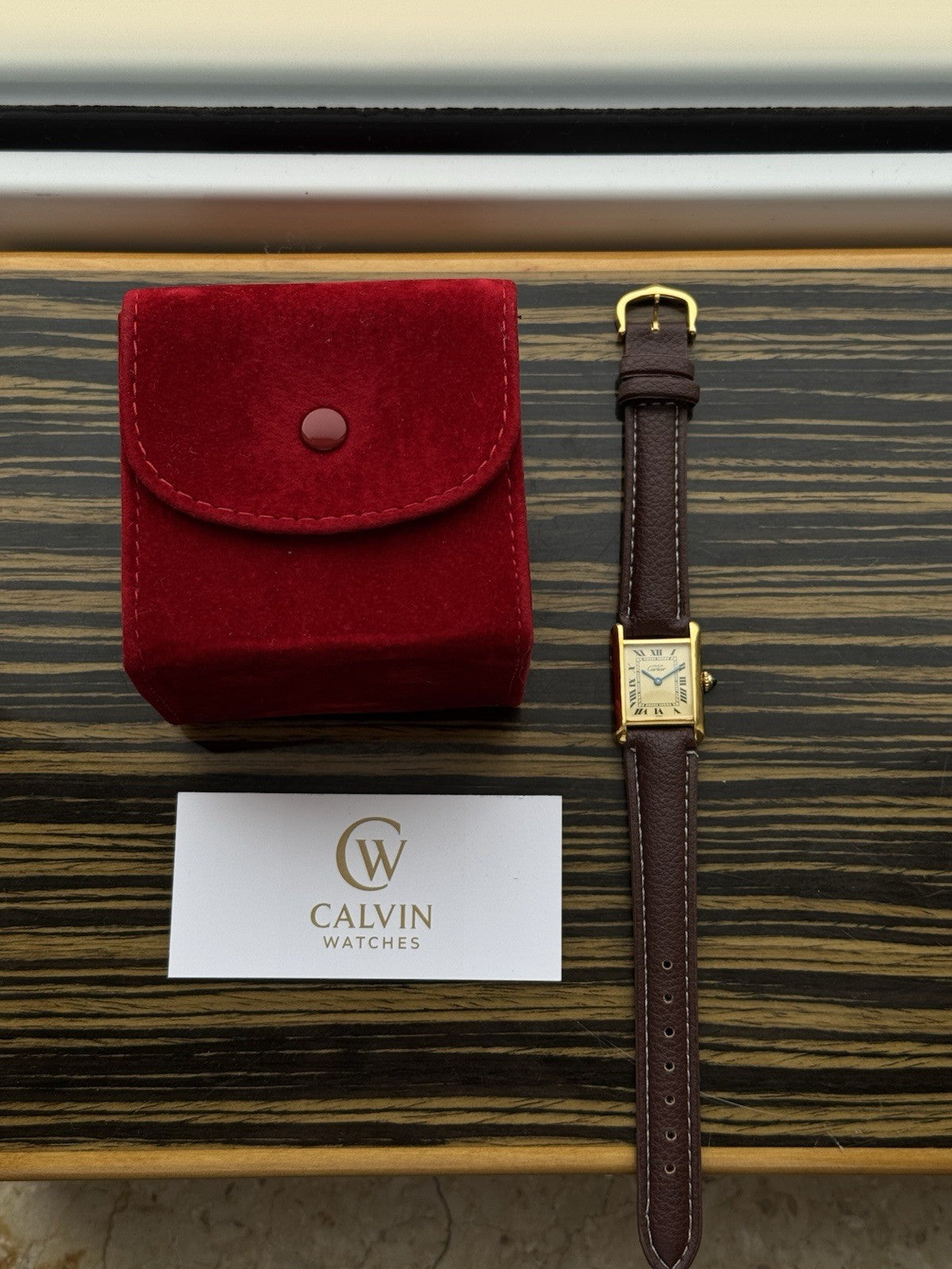 Must de Cartier Tank 1613 Ladies Quartz Watch