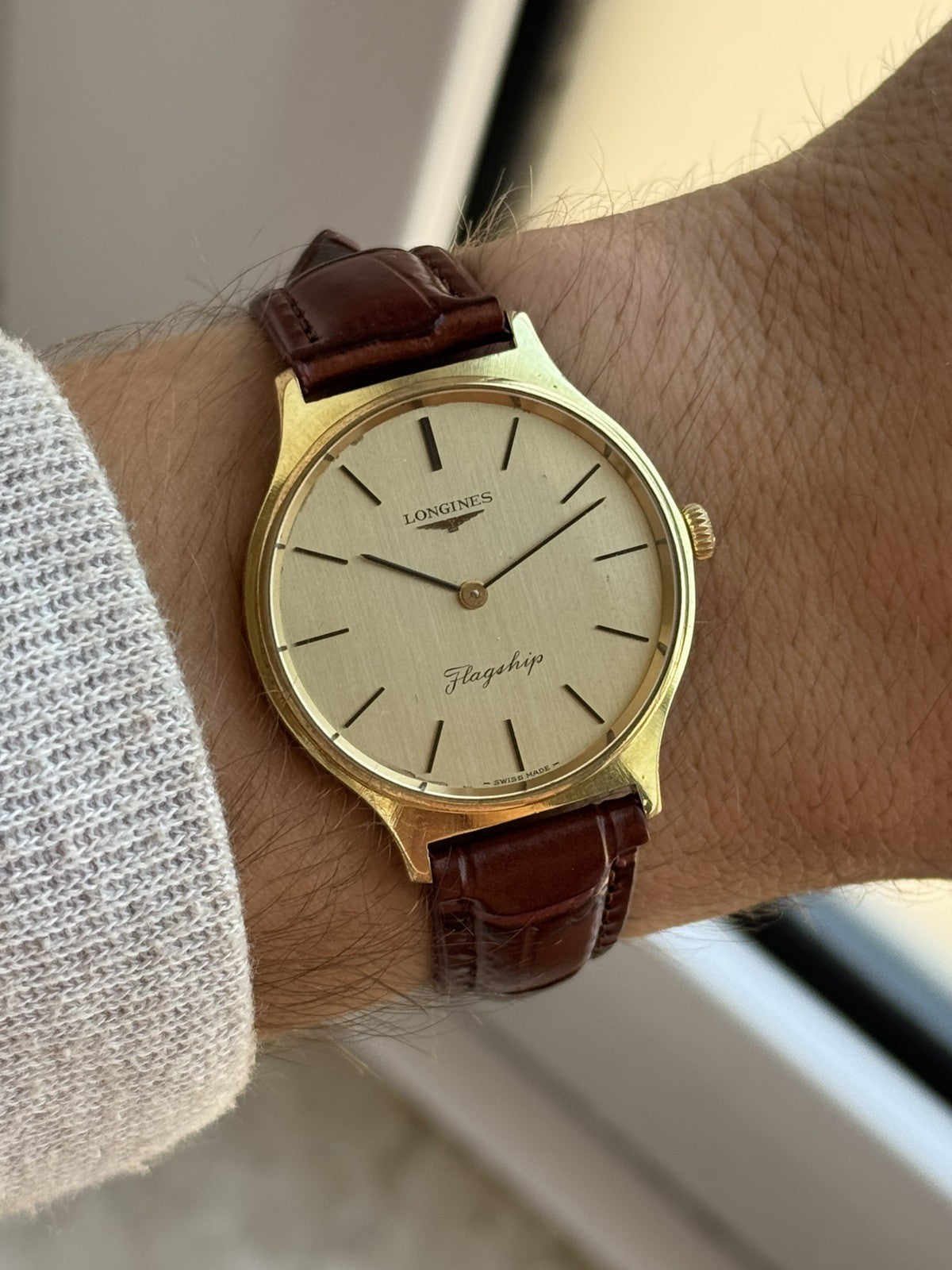Longines Flagship Vintage Mechanical Watch 33mm For Men