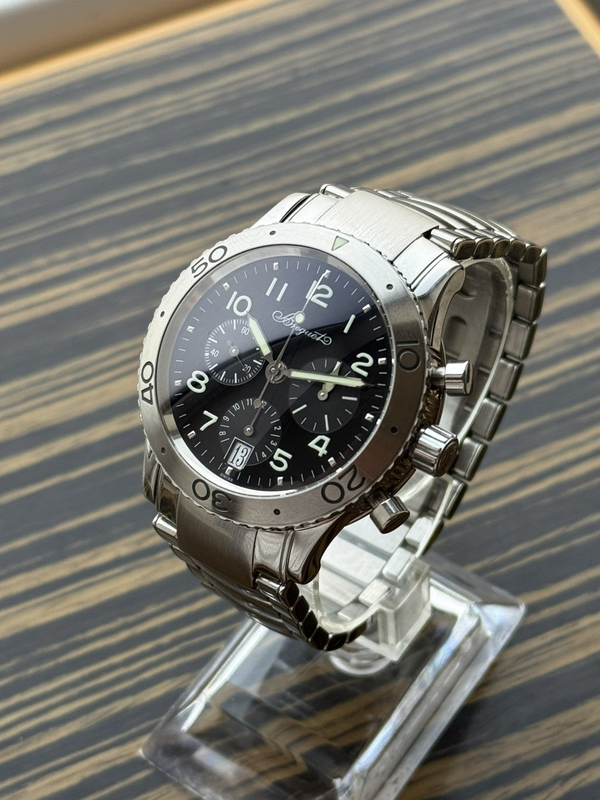 Breguet Type XX Automatic 39mm Chronograph Watch ref 3820