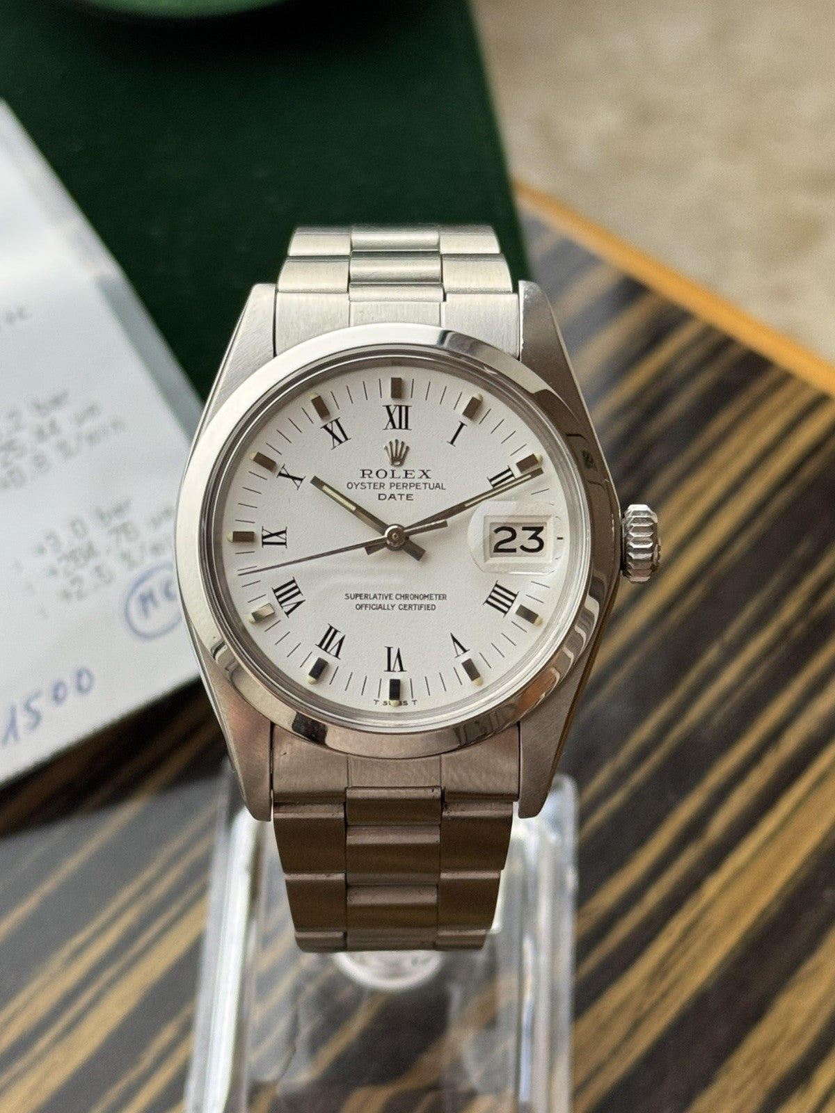 Rolex Date 34mm Automatic Vintage Watch Ref 1500