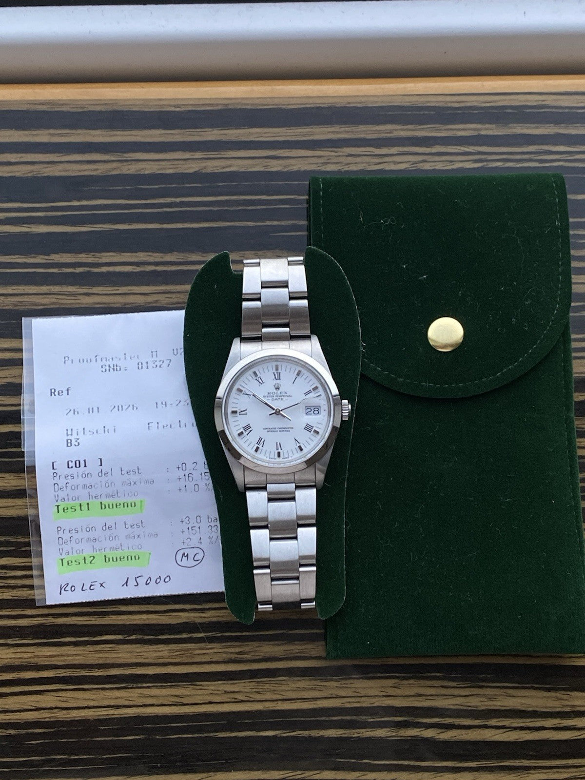 Rolex Date 34mm Automatic Vintage Watch Ref 1500