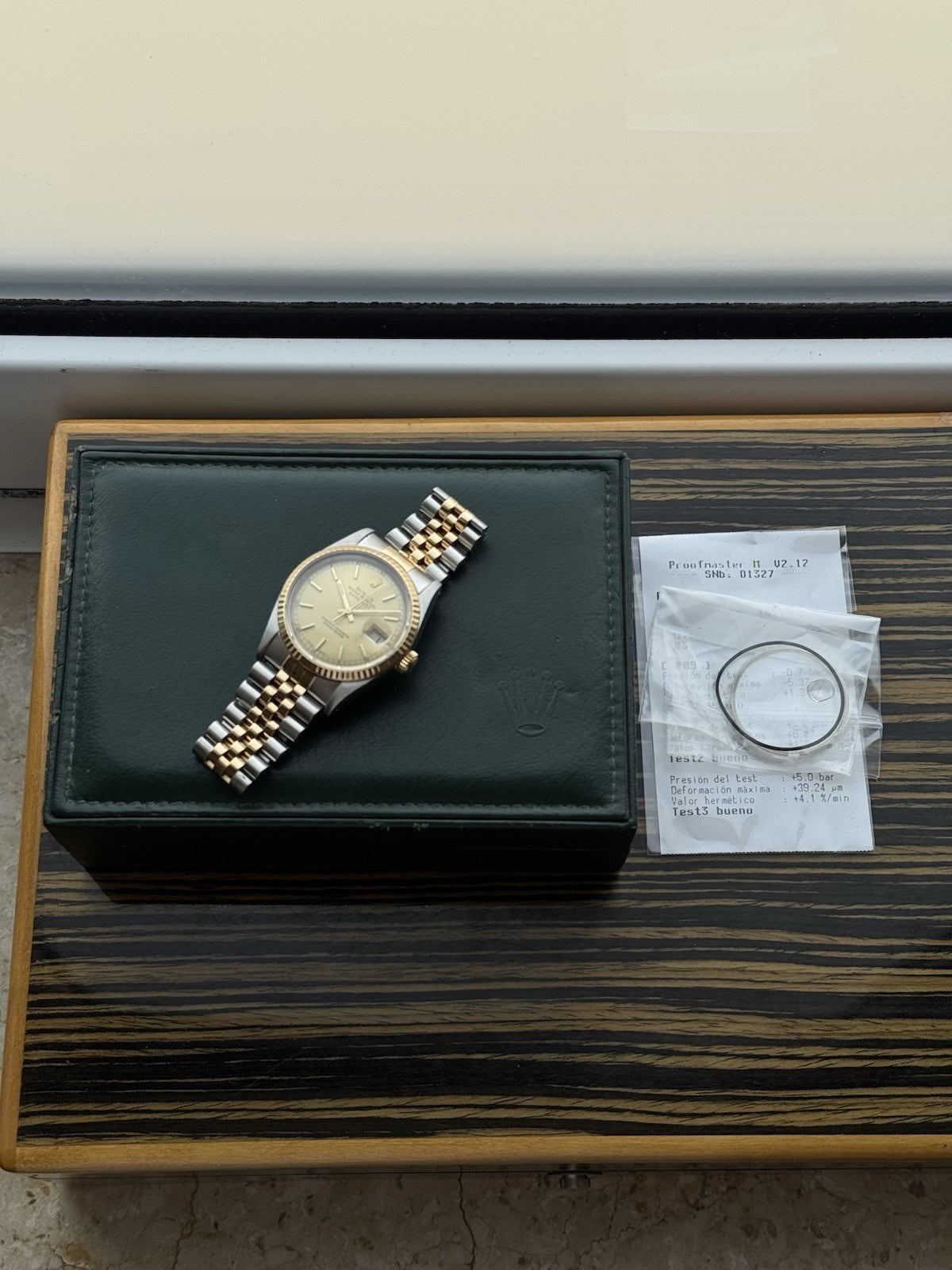 Rolex Datejust Two Tone Automatic Watch Ref 16233