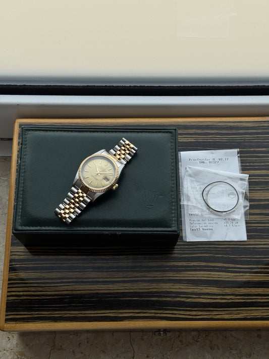 Rolex Datejust Two Tone Automatic Watch Ref 16233
