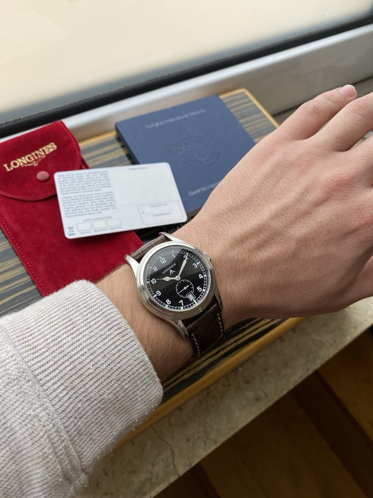 Longines Heritage Military Automatic limited edition, New Old Stock Full Set