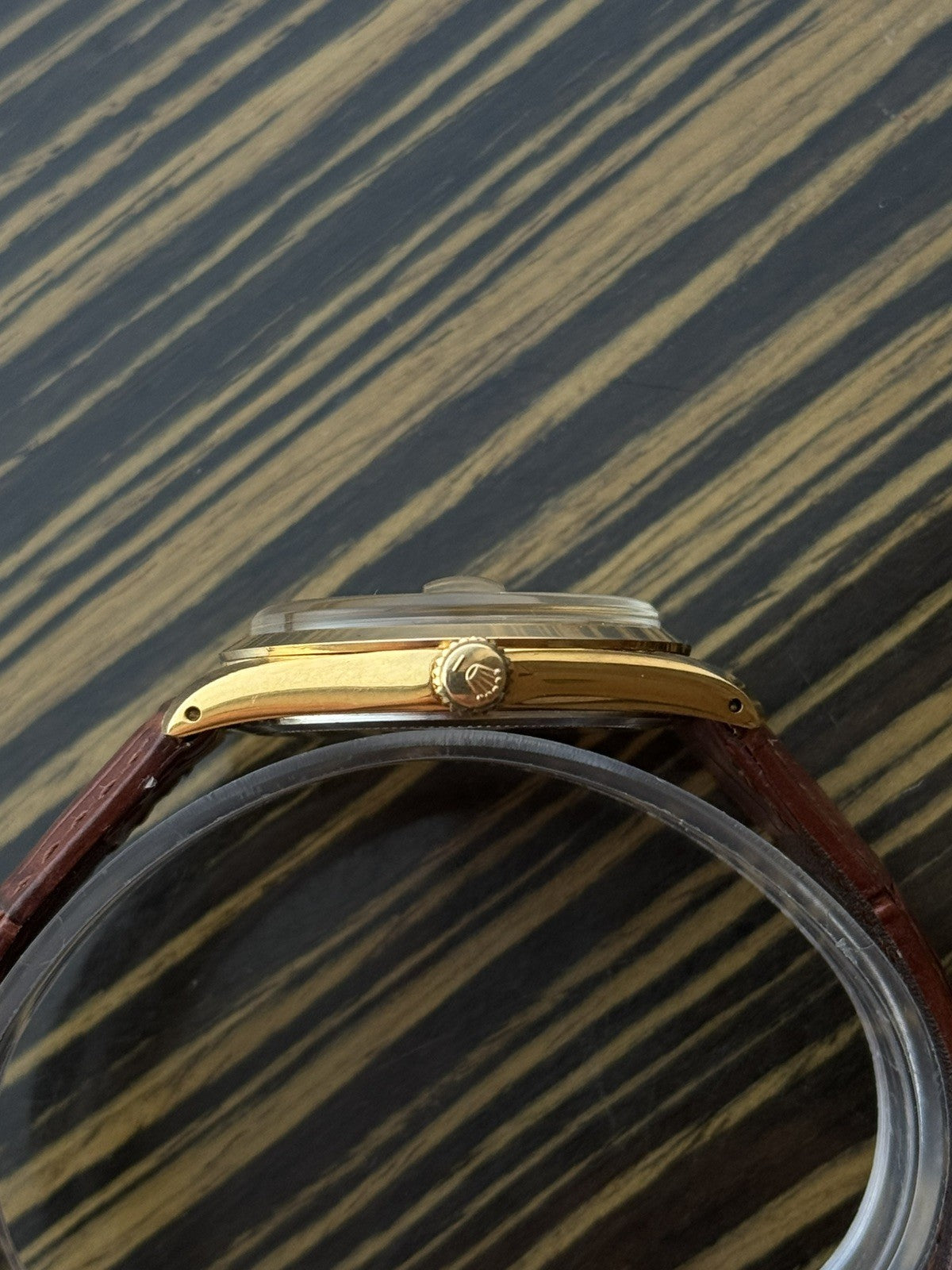 Tudor OysterDate gold plated 34mm manual wind ref 7992