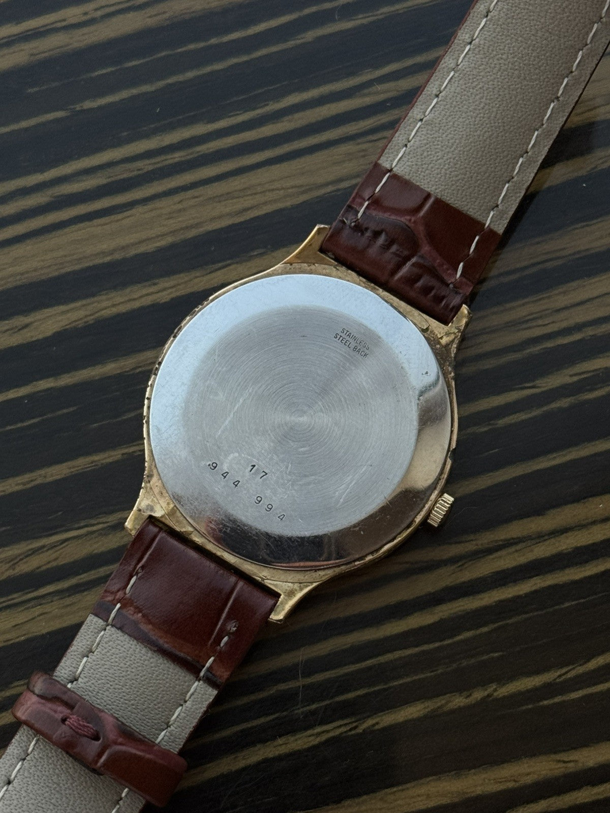 Longines Vintage Mechanical Watch 33mm Gold Tone For Men