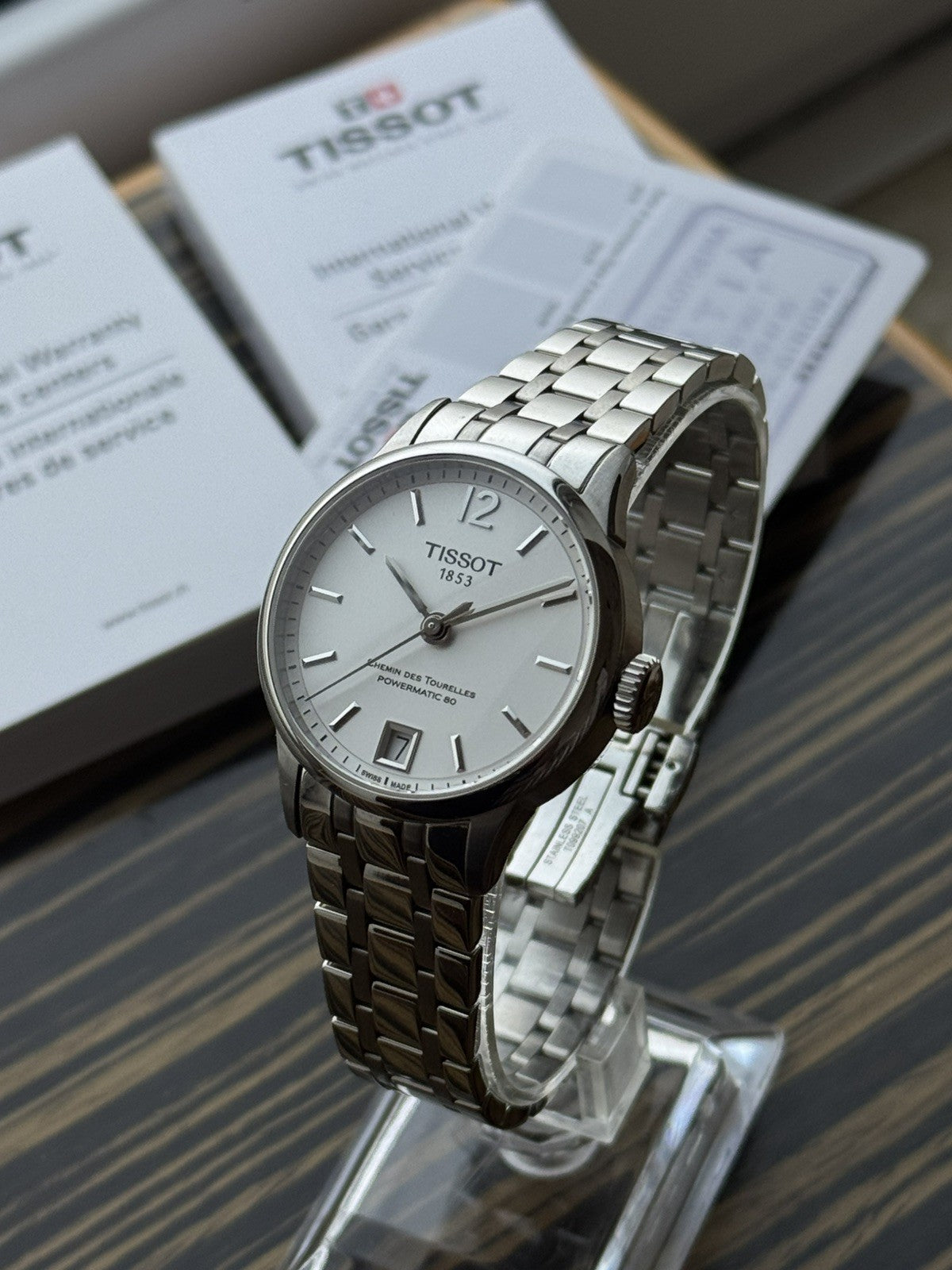 Tissot Chemin des Tourelles Powermatic 80 lasies watch 