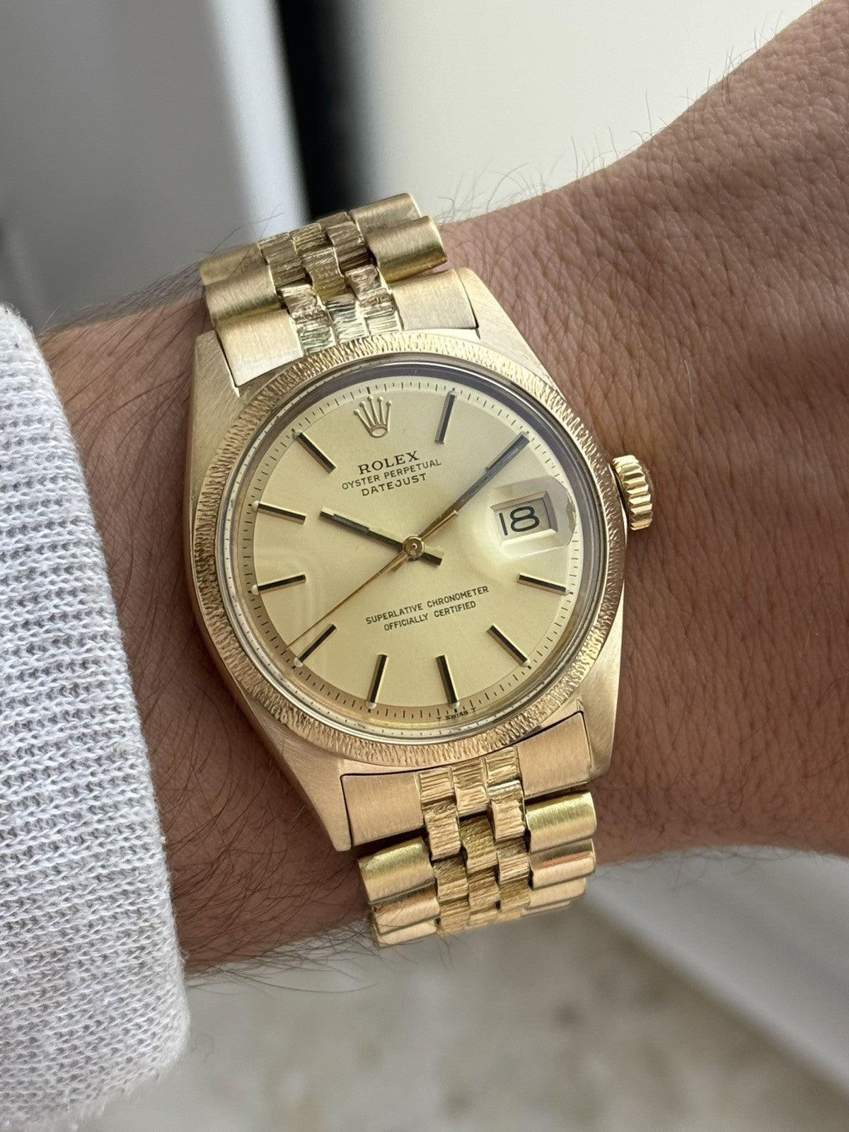 Rolex Datejust 36mm 18k gold Automatic Vintage Watch ref 1610
