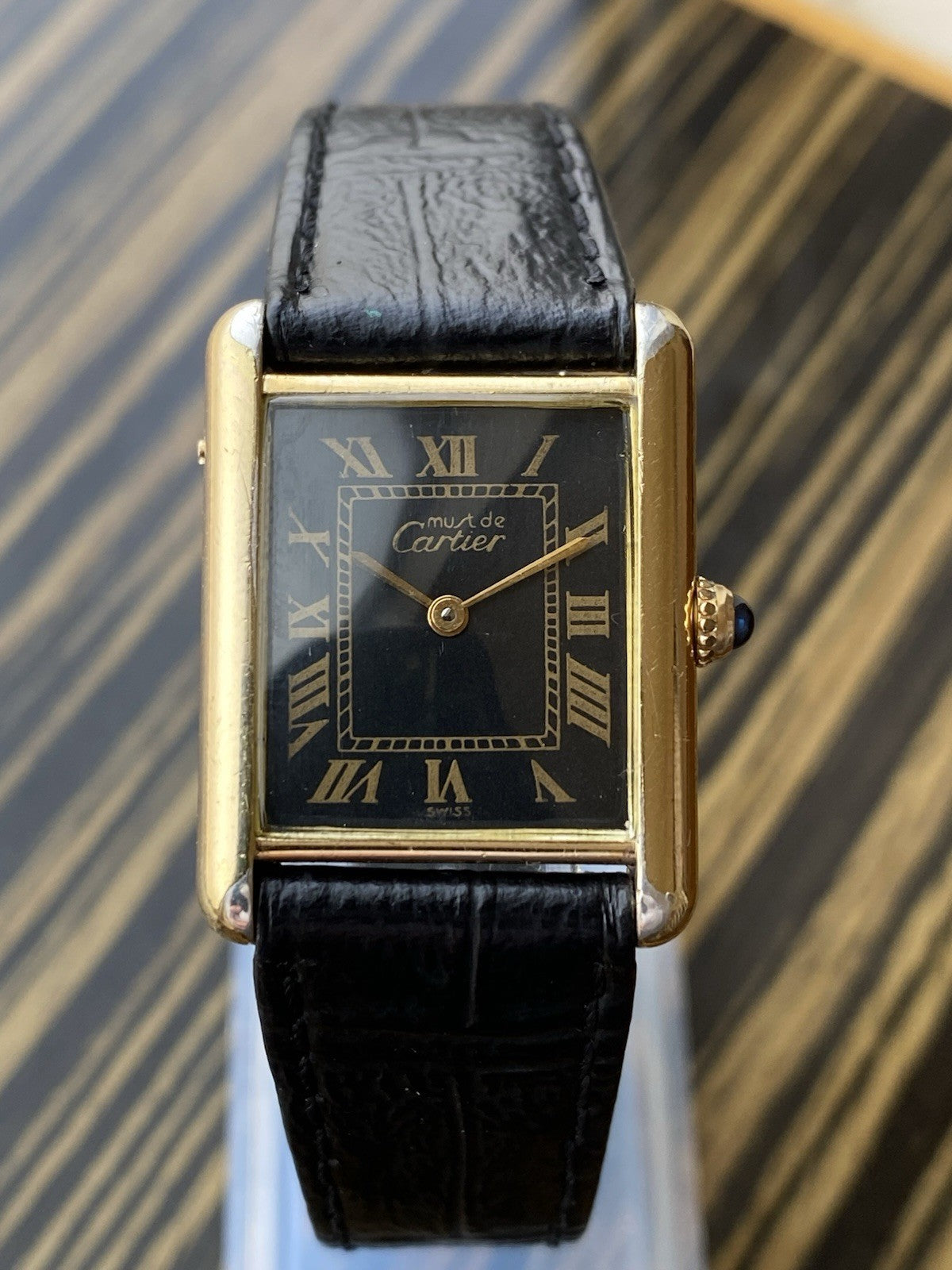 Must de Cartier Tank Vermeil Quartz Watch