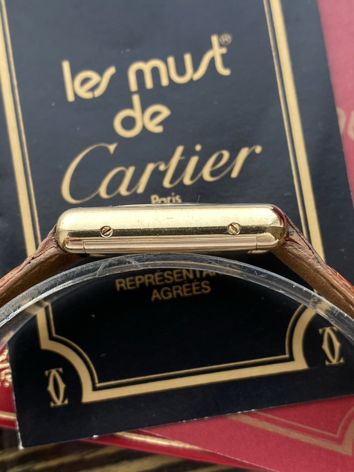 Must de Cartier Tank Vermeil Mechanical Watch