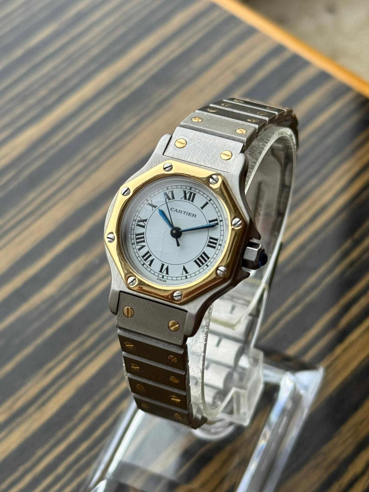 Vintage Cartier Santos Octagon Automatic ladies watch 