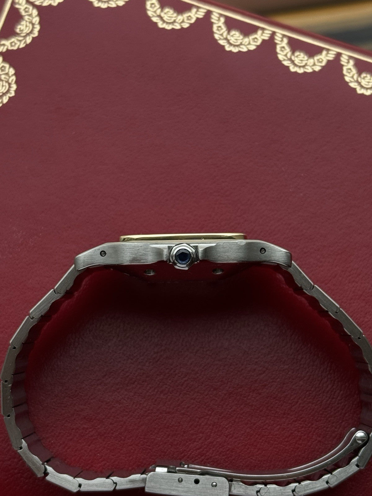 Cartier Santos Galbée Midsize Quartz Steel Ref. 987901 - Full Set