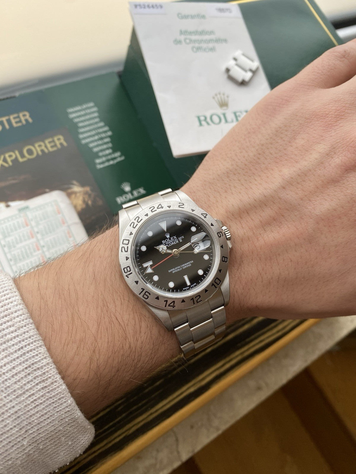Rolex Explorer II Automatic Full Set 40mm Ref: 16570
