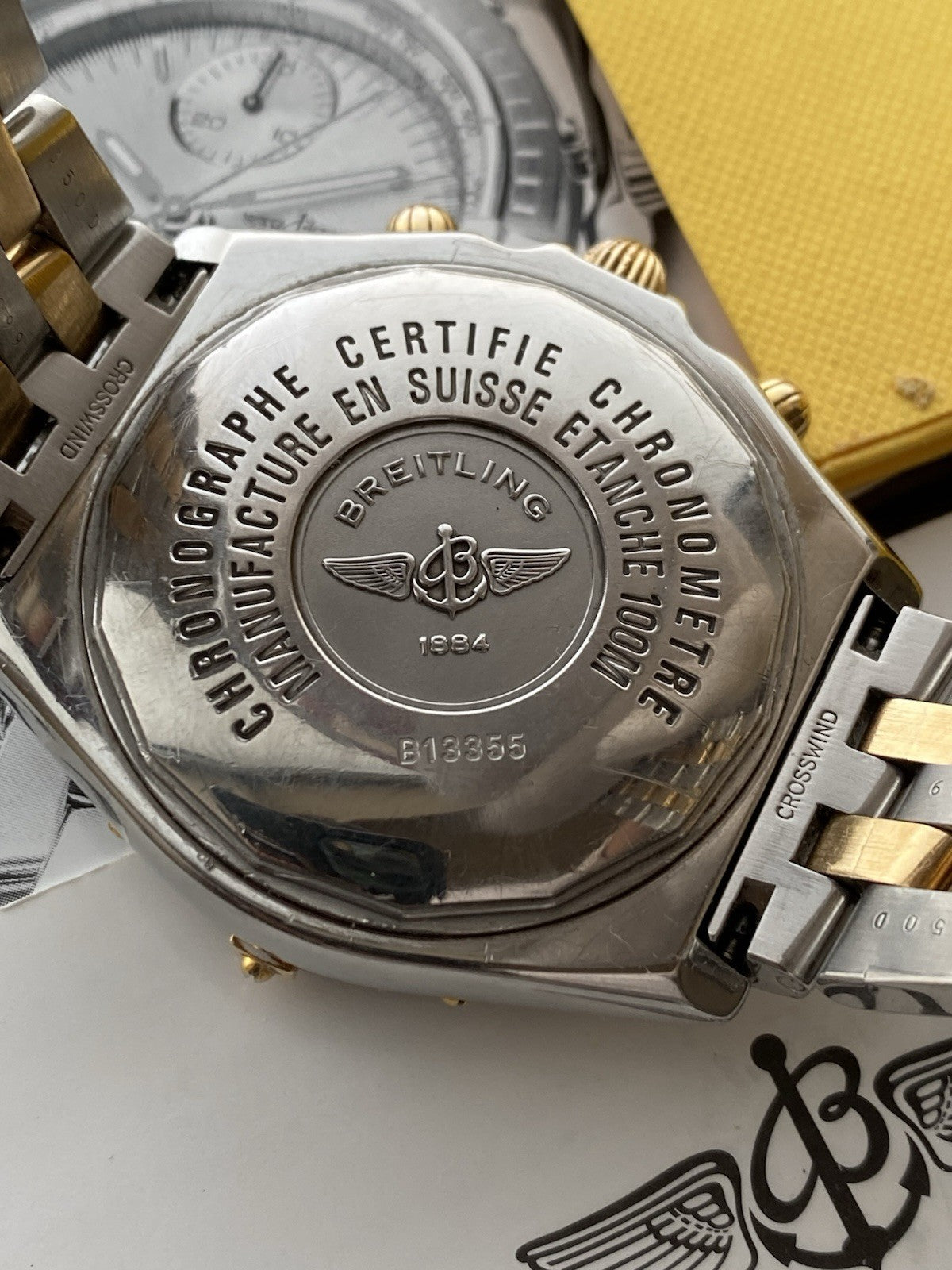 Breitling Crosswind 43mm  Automatic Chronograph Watch B13355