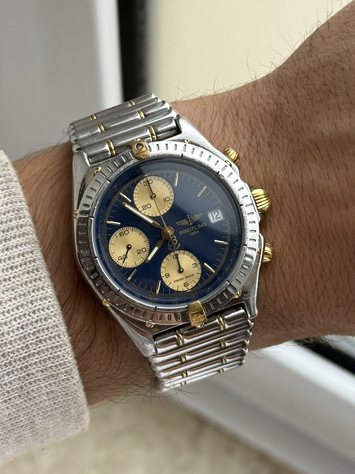Breitling Chronomat Automatic Chronograph 39mm Blue Dial