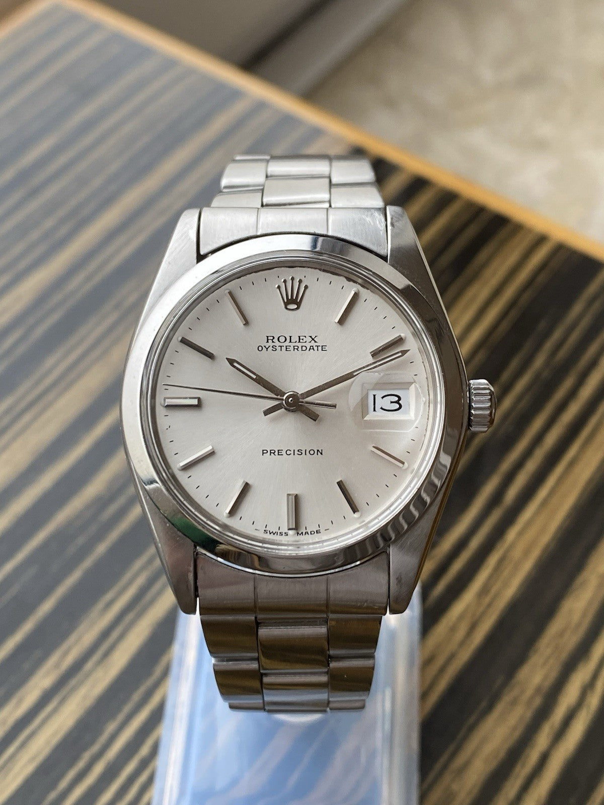 Rolex Oysterdate Precision 34mm Mechanical Vintage Watch Ref 6694