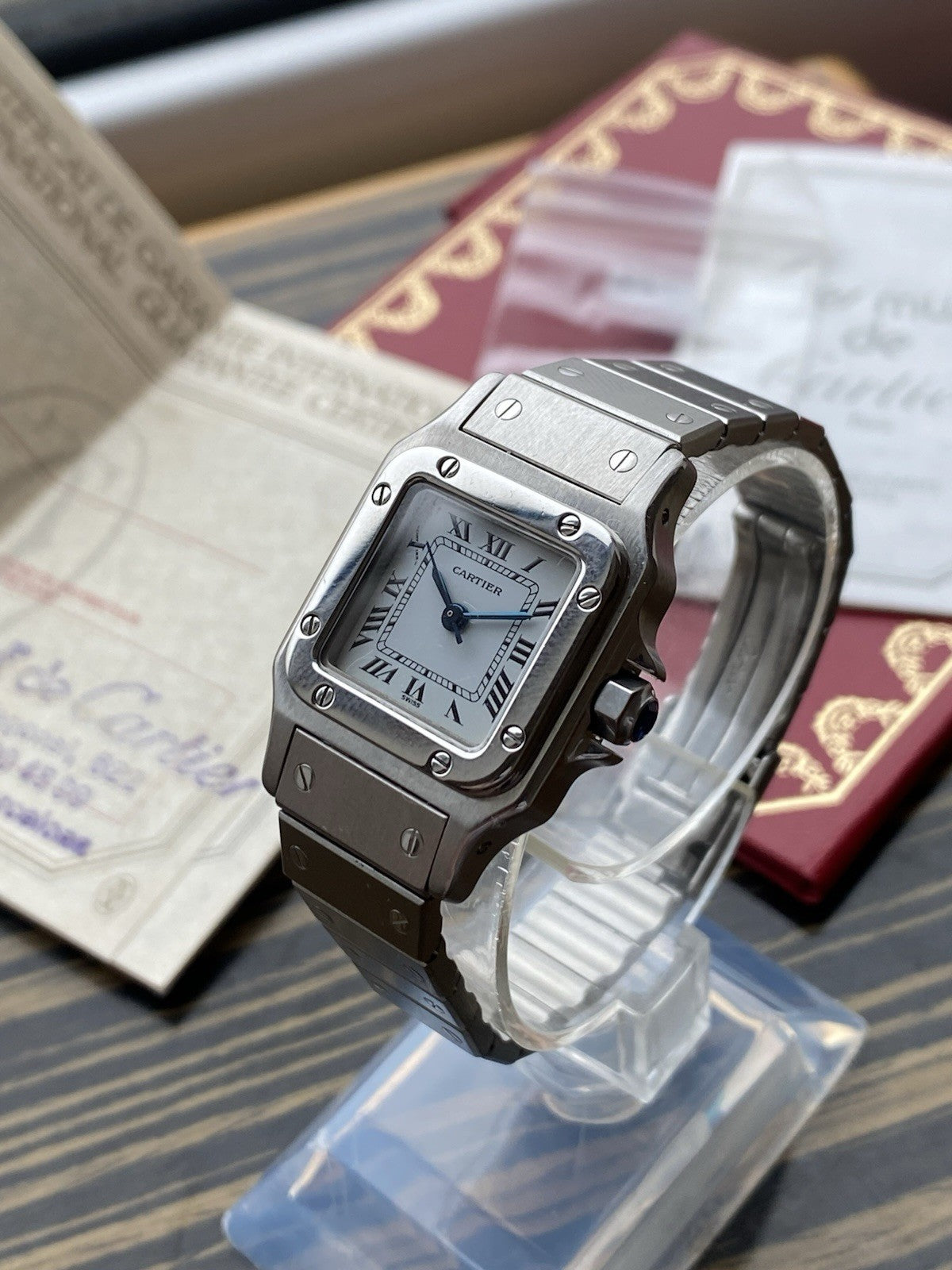 Vintage Cartier Santos Carrée 24mm Automatic Full Set