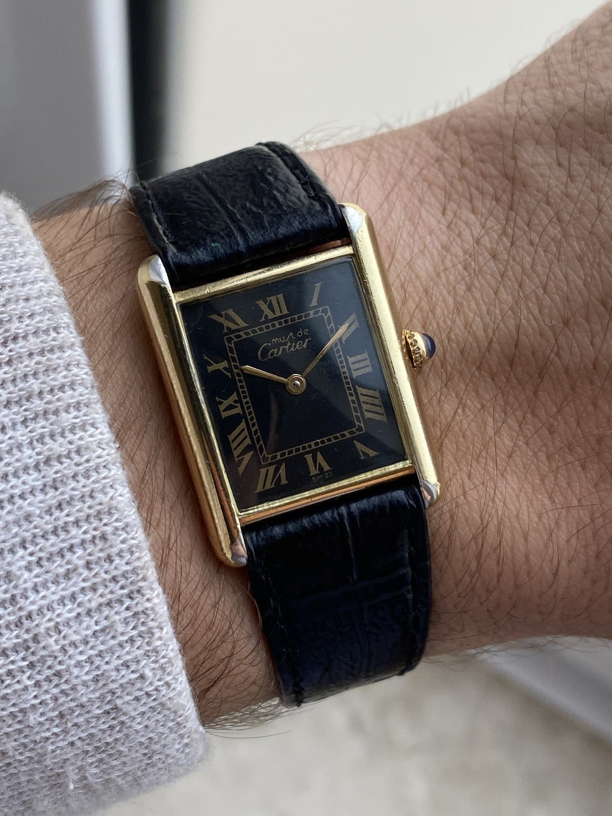 Must de Cartier Tank Vermeil Quartz Watch