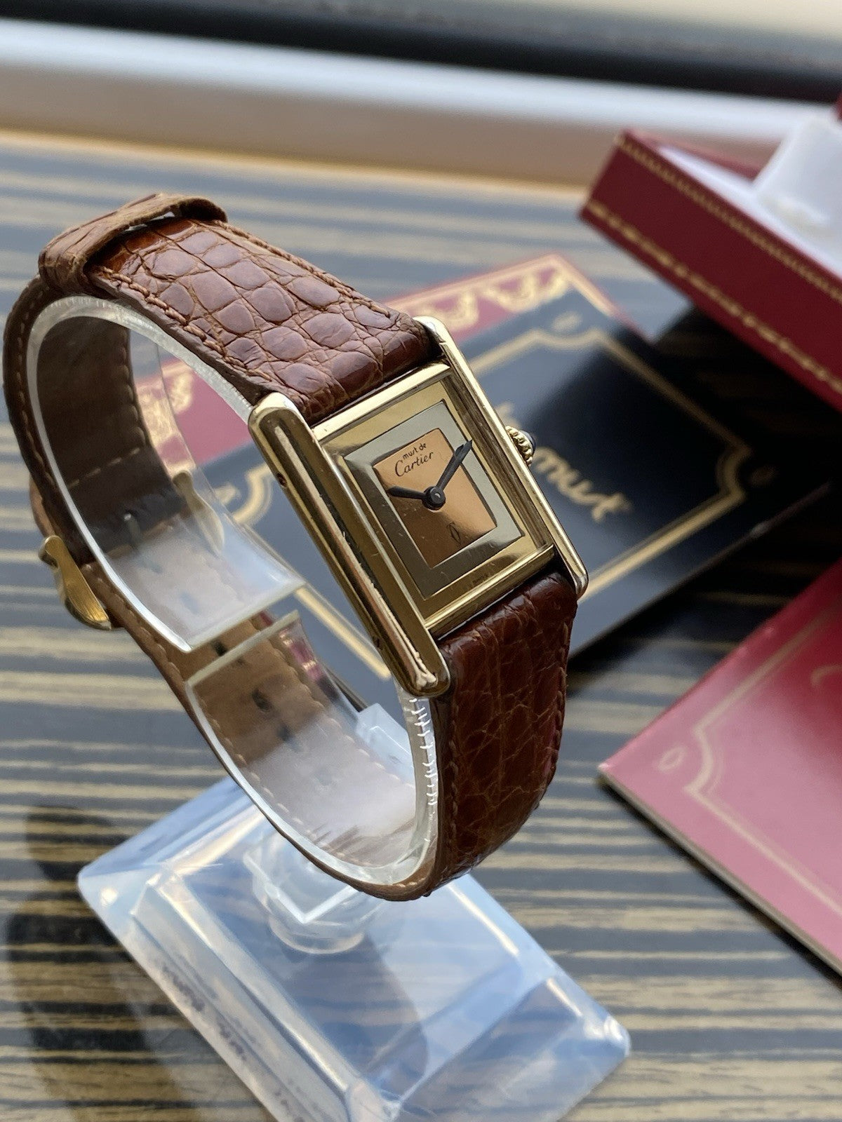 Must de Cartier Tank Vermeil Mechanical Watch