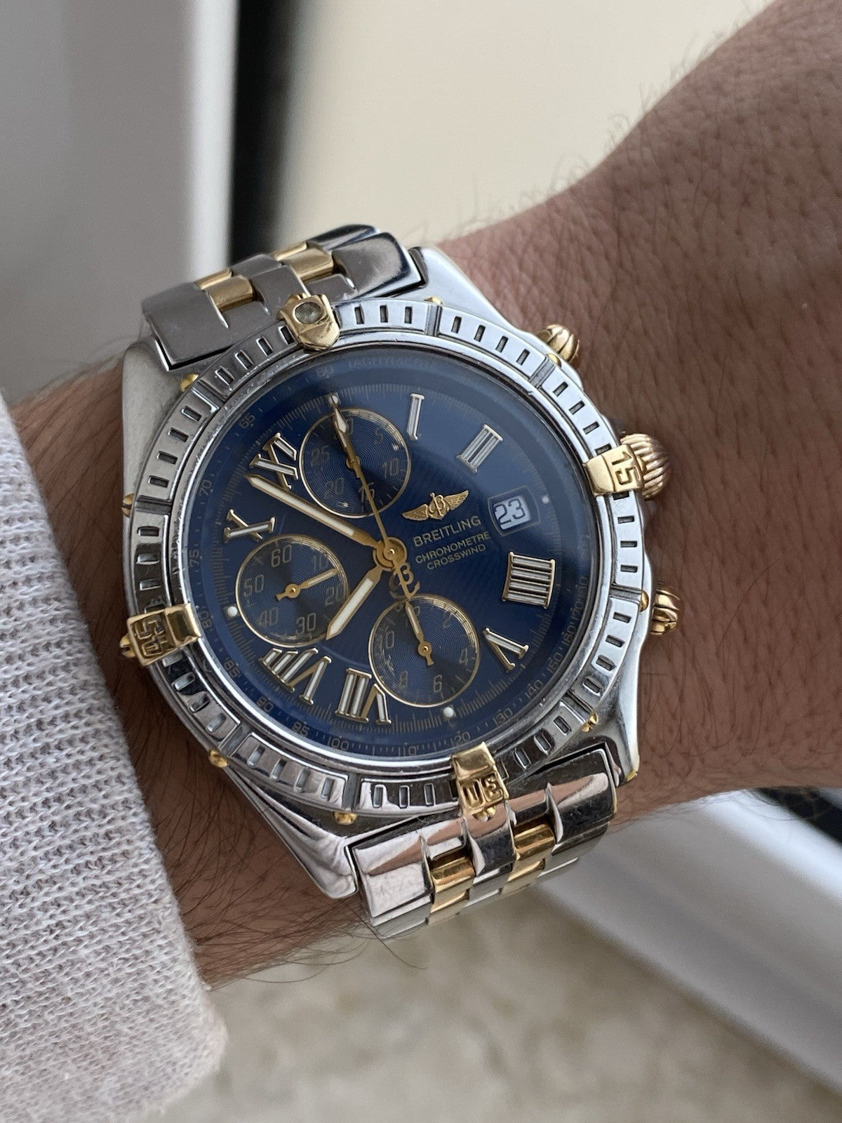 Breitling Crosswind 43mm  Automatic Chronograph Watch B13355