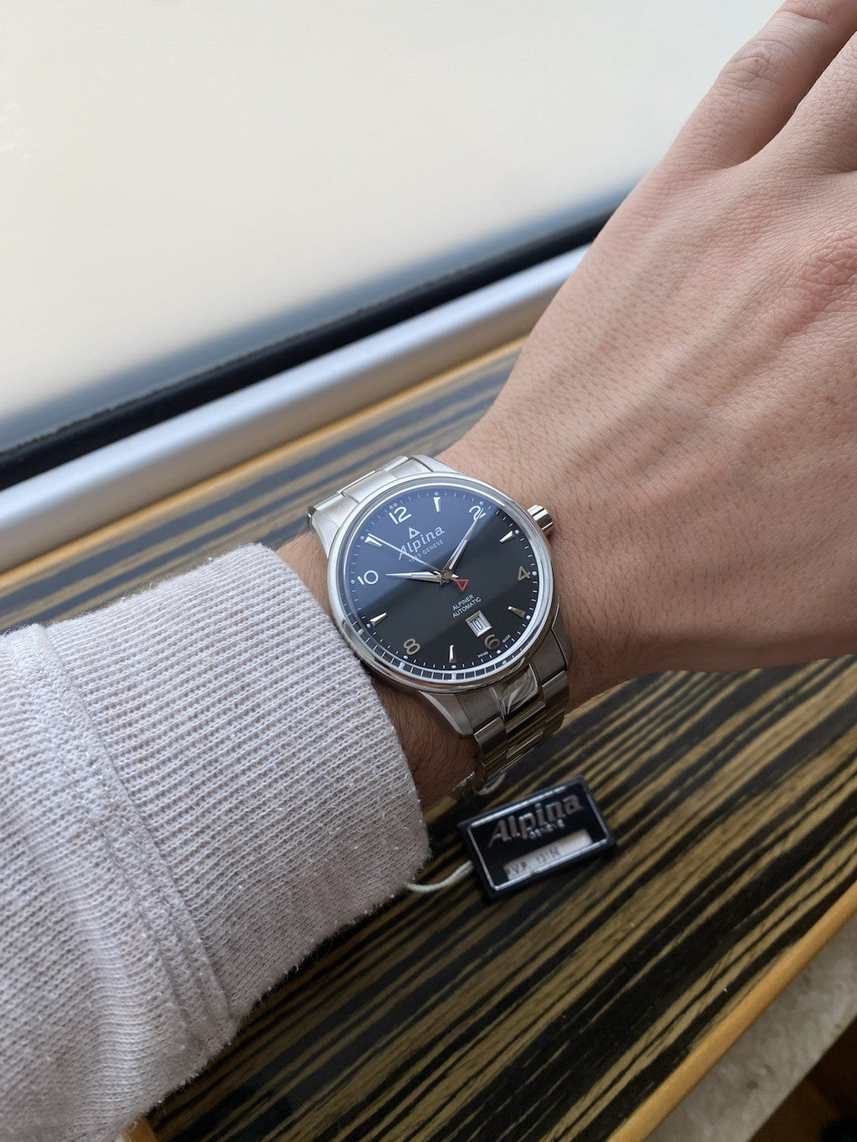 NOS Alpina Alpiner Black Automatic Watch