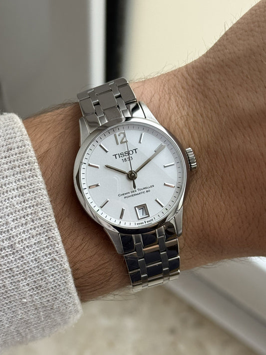 Tissot Chemin des Tourelles Powermatic 80 lasies watch 