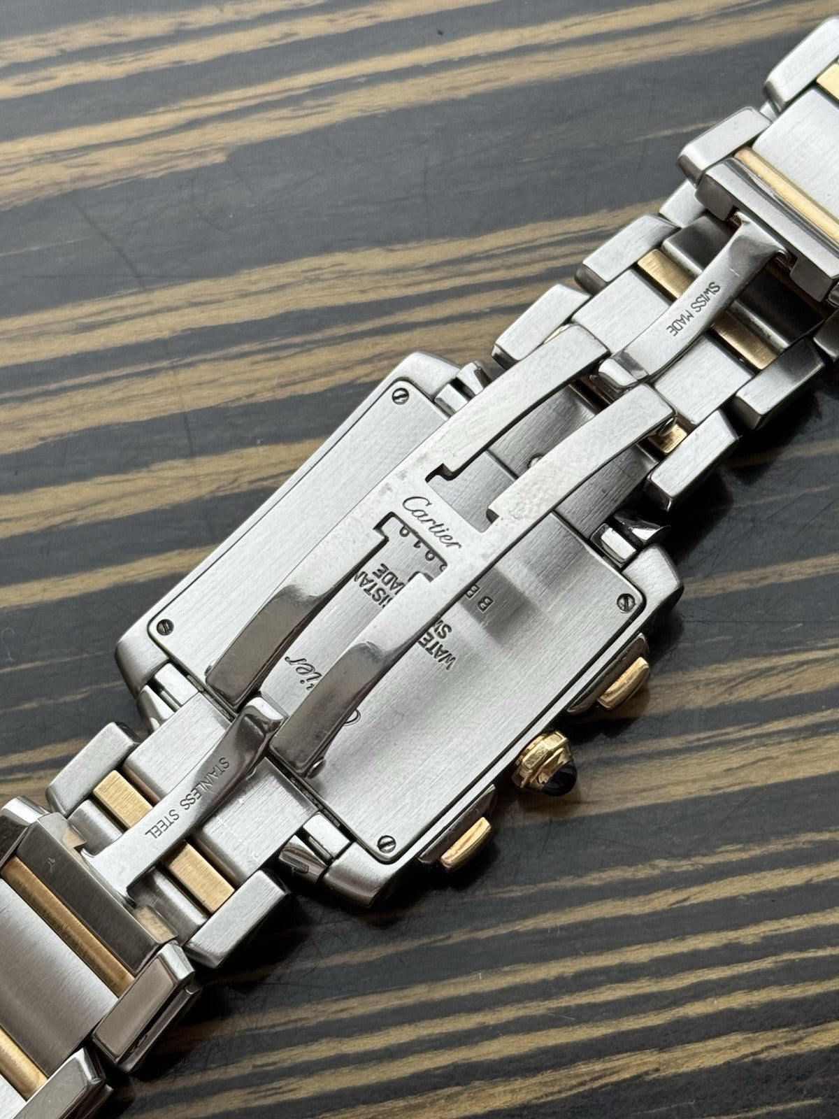 CARTIER Tank Française Chrono 2303 Quartz Steel And Gold