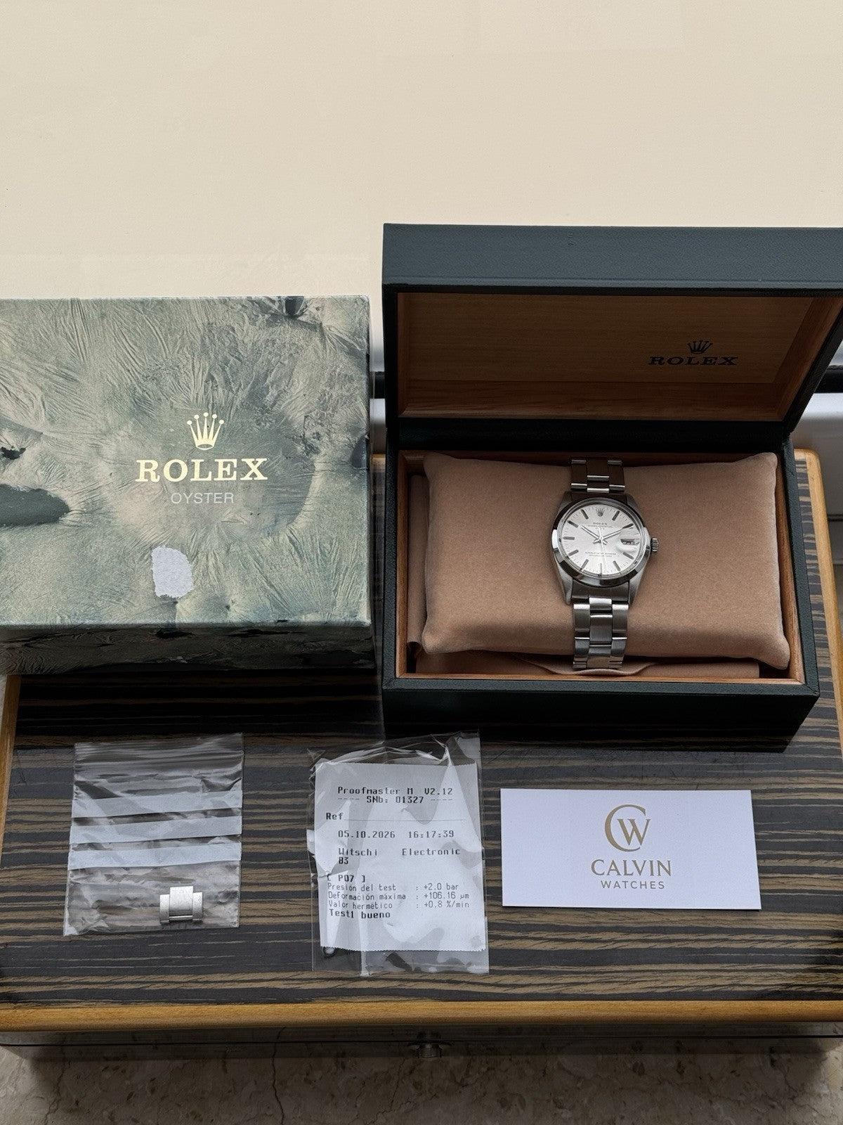 Rolex Date 34mm Automatic Vintage Watch Ref 1500 With Box