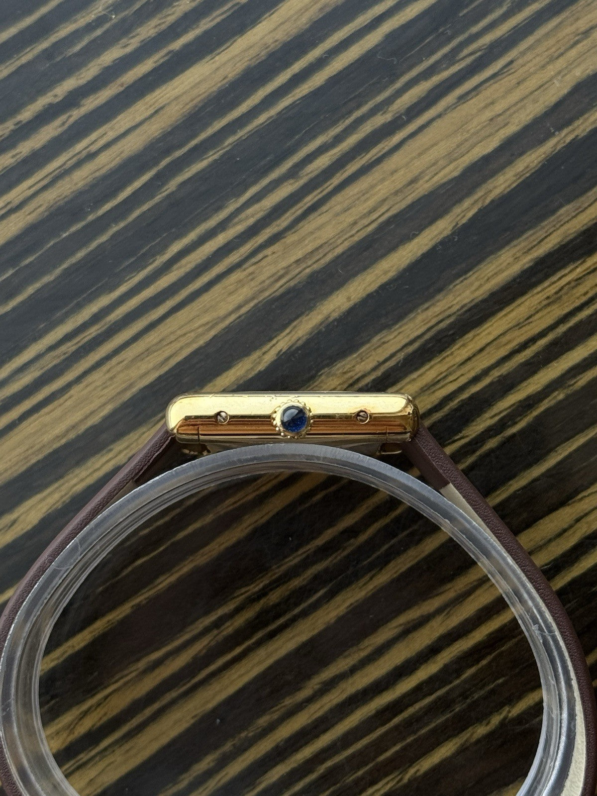 Must de Cartier Tank Vermeil Trinity Dial Ladies Mechanical