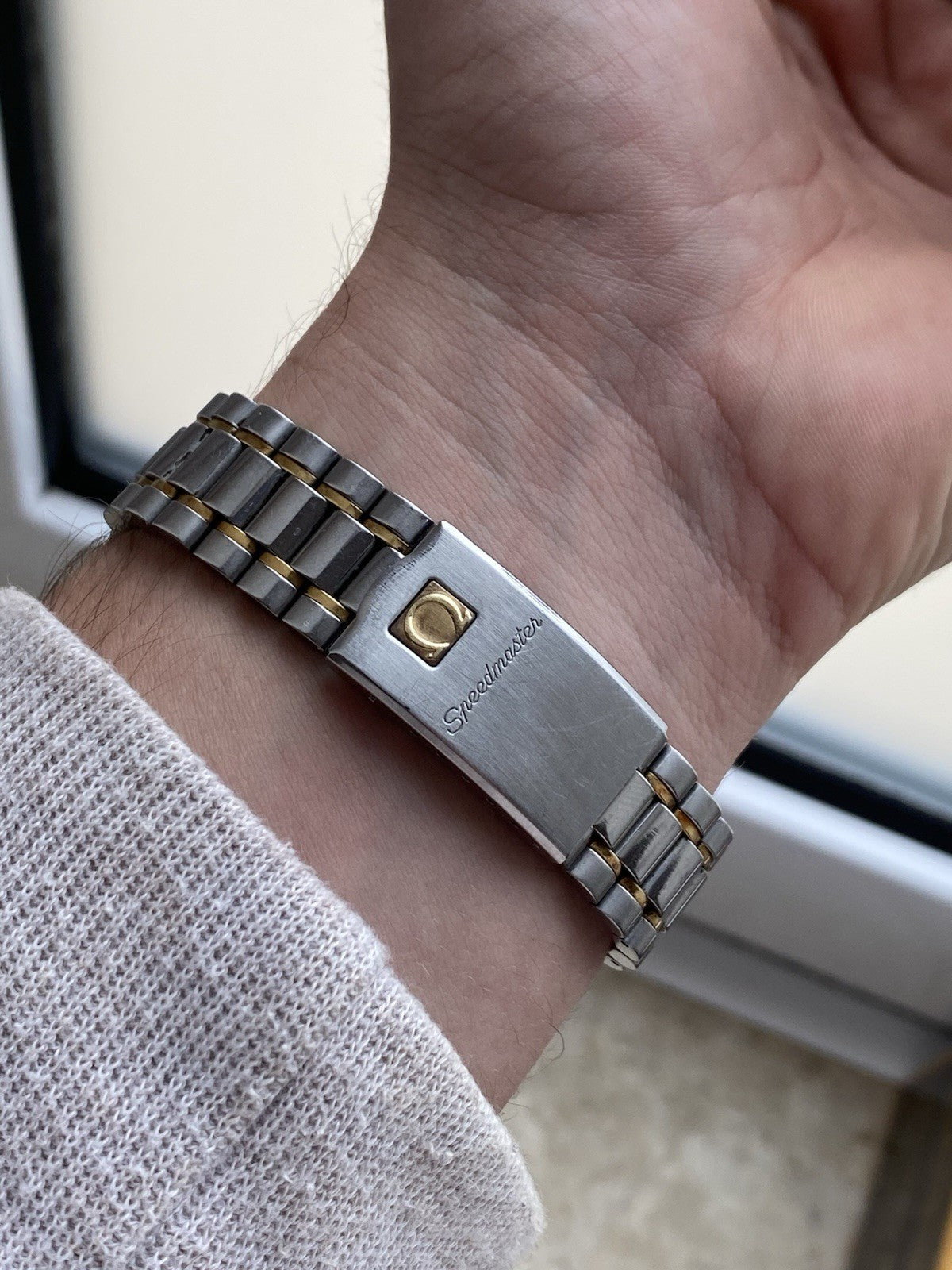 Omega Speedmaster Reduced Automatic Chronograph Two Tone With Card