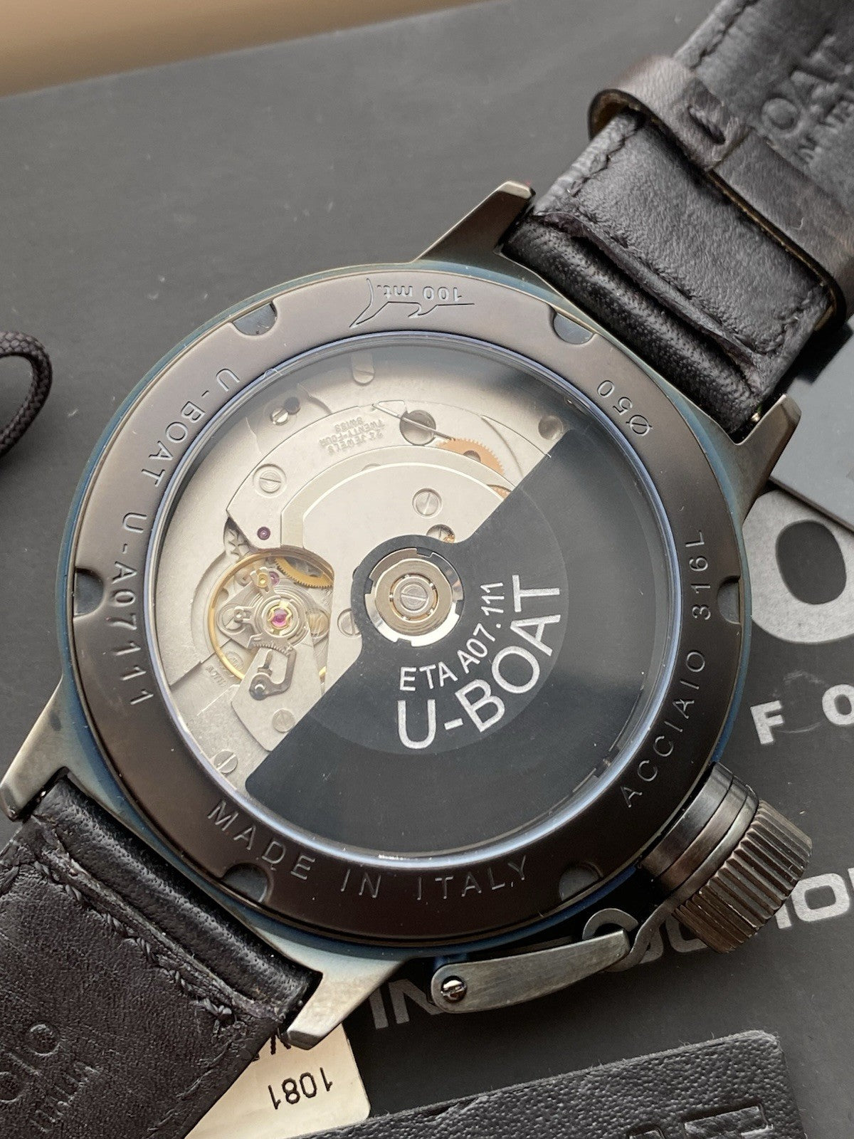 U-Boat Flightdeck 50 Automatic Full Set - New Old Stock - 50mm