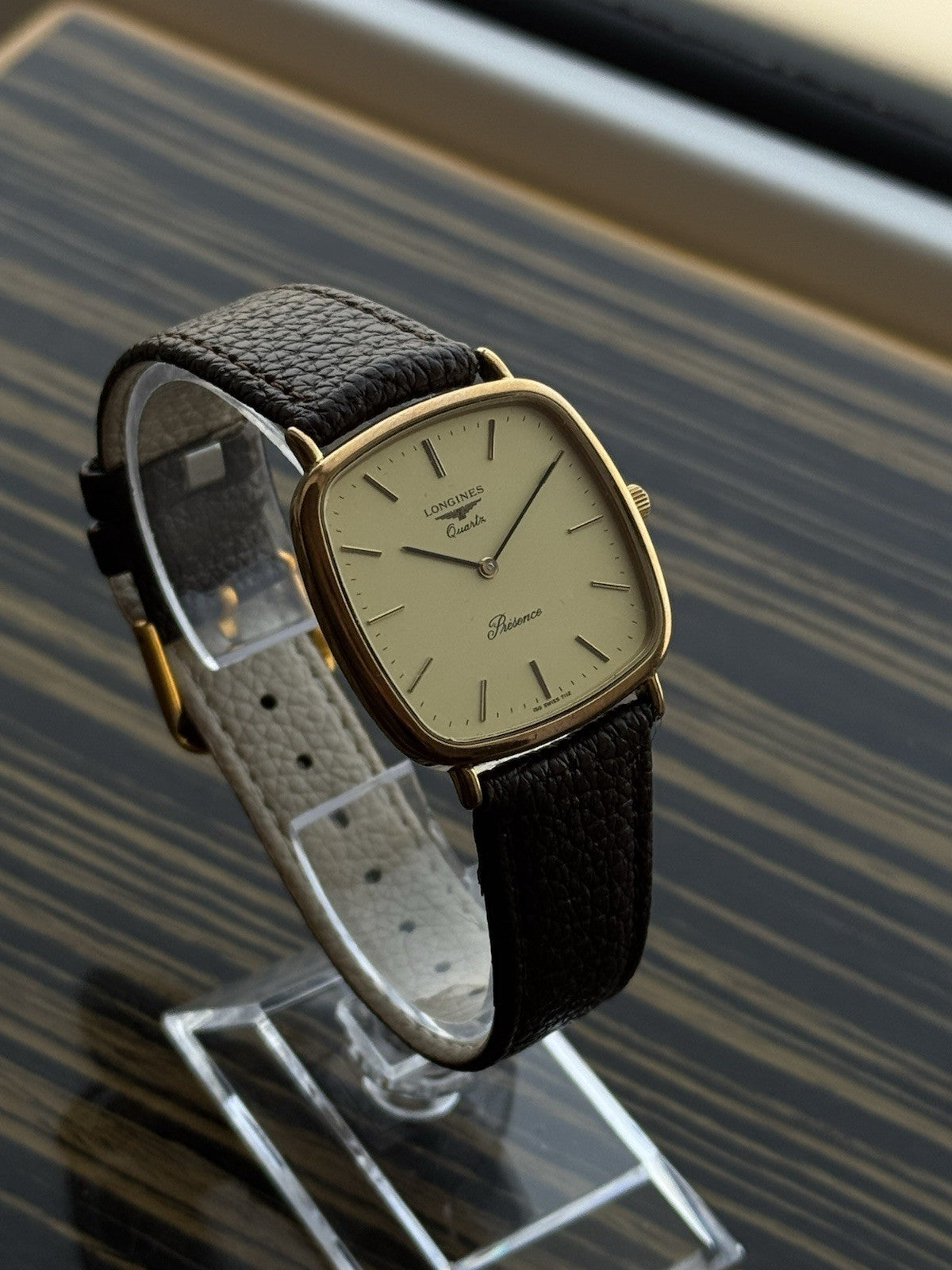 Longines TV Quartz Classic men's Watch Gold Plated