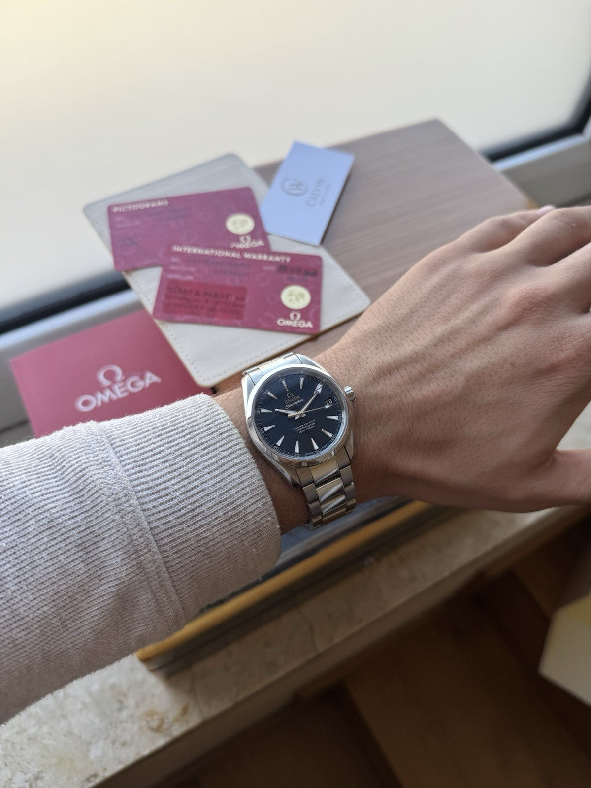 Omega Seamaster Aqua Terra 38,5mm Co-Axial – Full Set