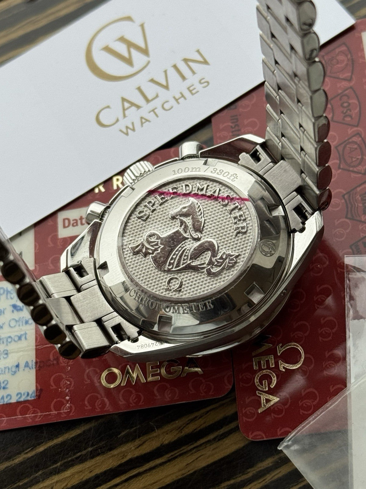 Omega Speedmaster Reduced 38mm Chronograph With Cards