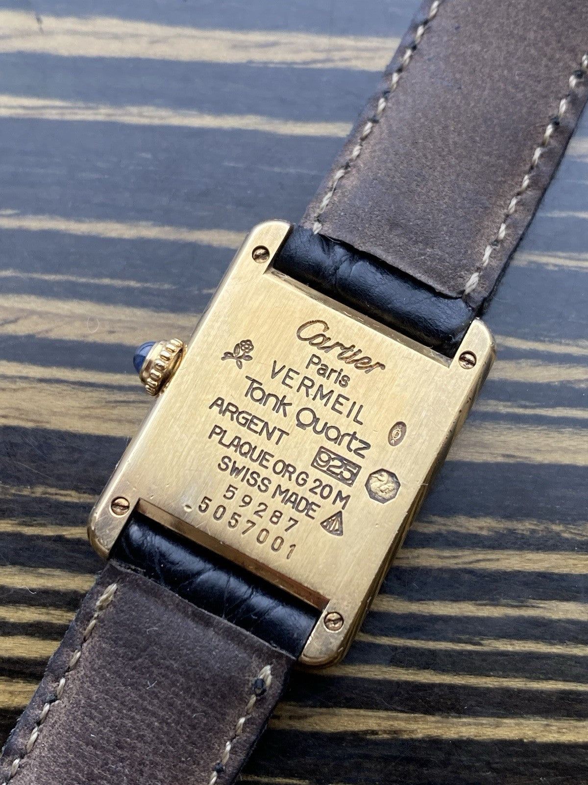 Must de Cartier Tank Vermeil Quartz Ladies Watch