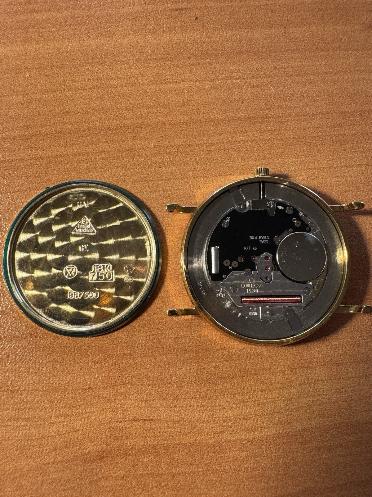 18kt Gold Omega Seamaster Quartz Watch