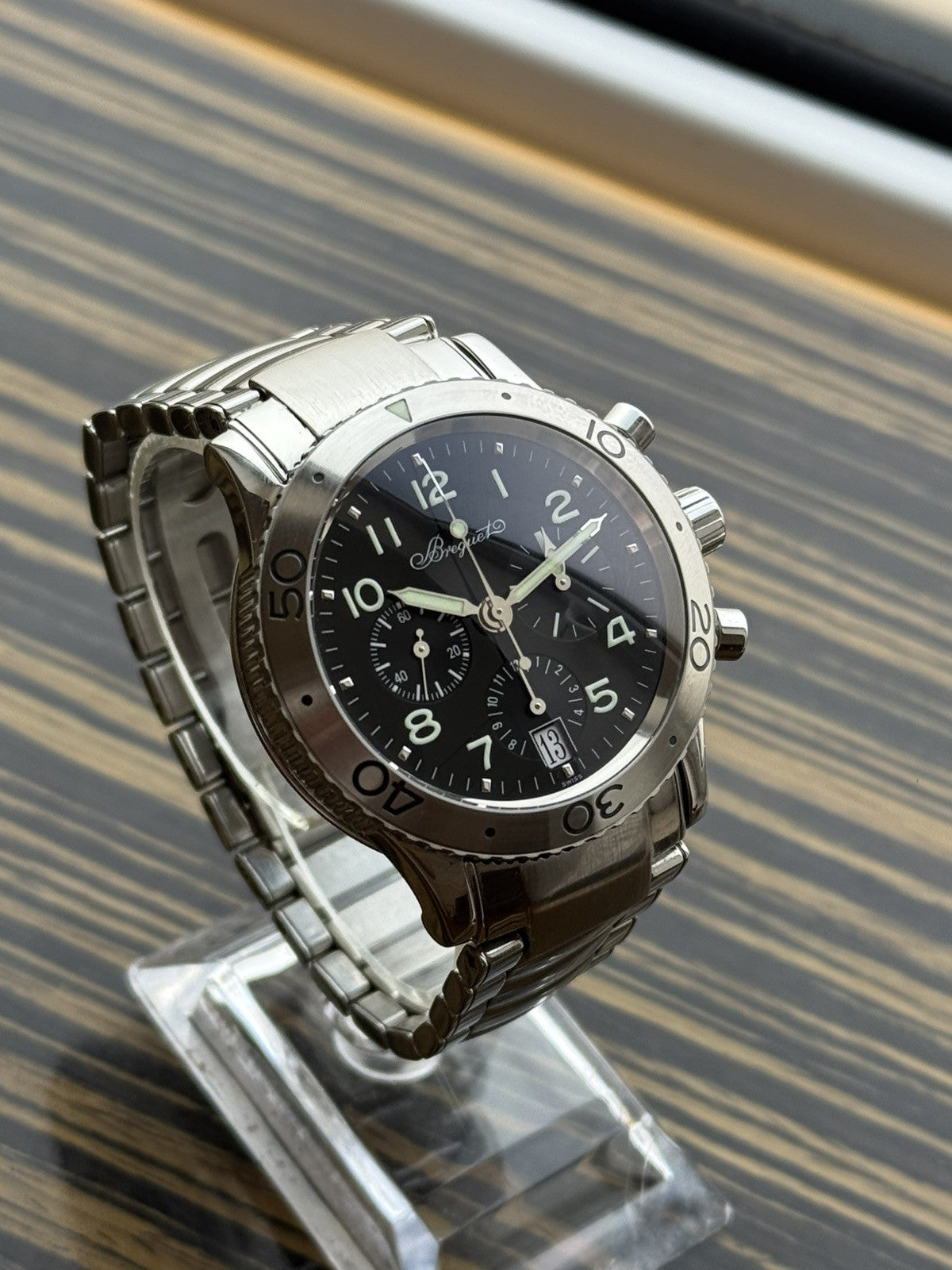 Breguet Type XX Automatic 39mm Chronograph Watch ref 3820
