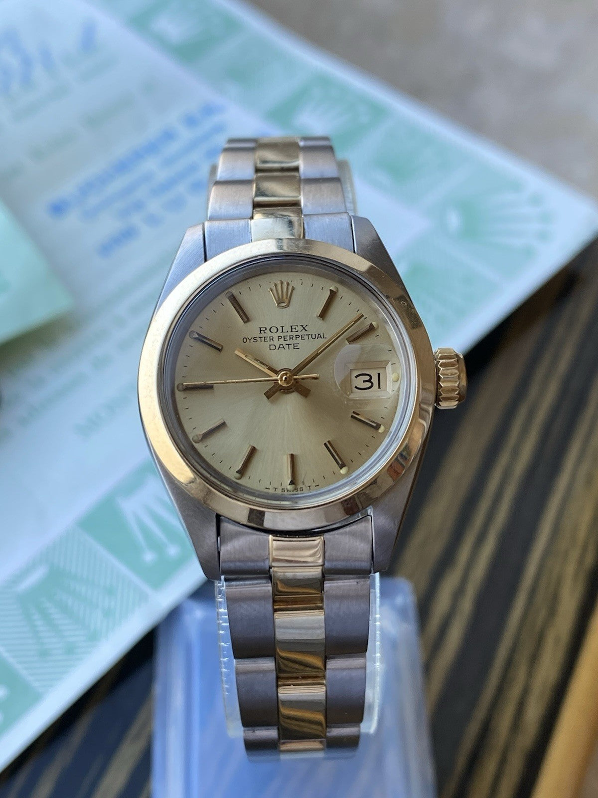 Rolex Oyster Perpetual Date Lady Vintage 26mm Watch