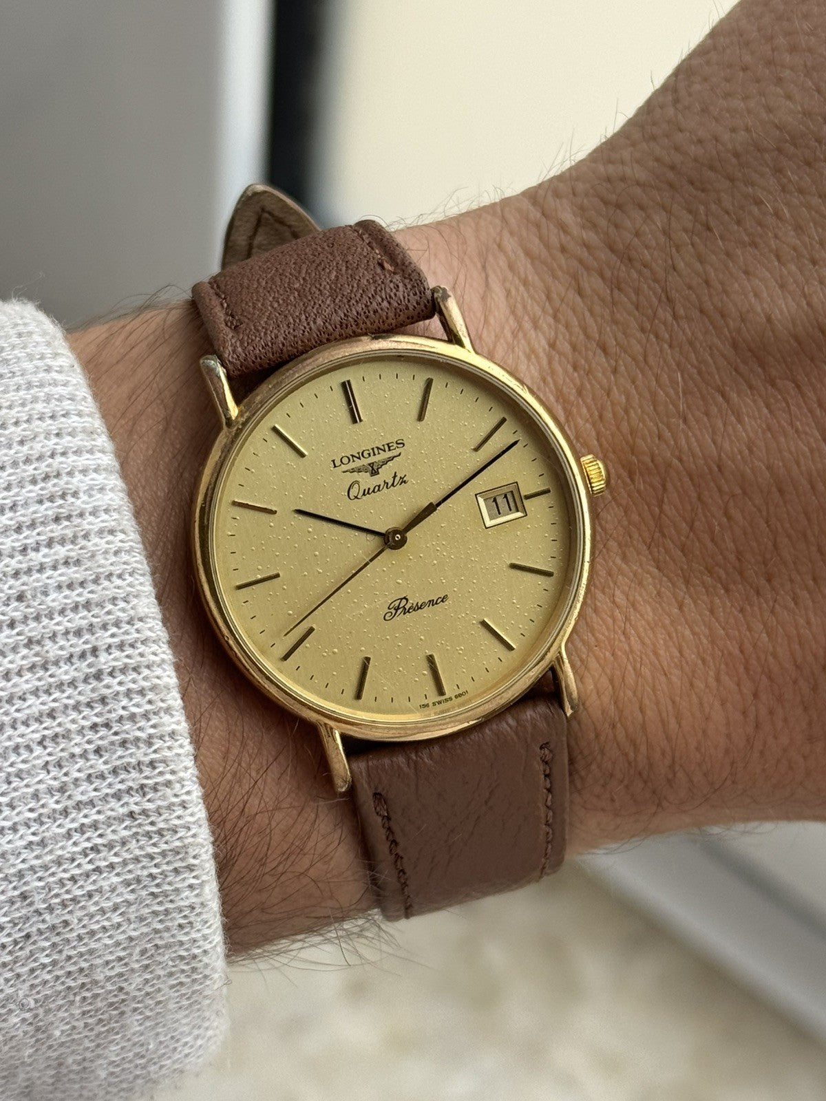 Longines Presence Date Classic 33mm Quartz Watch