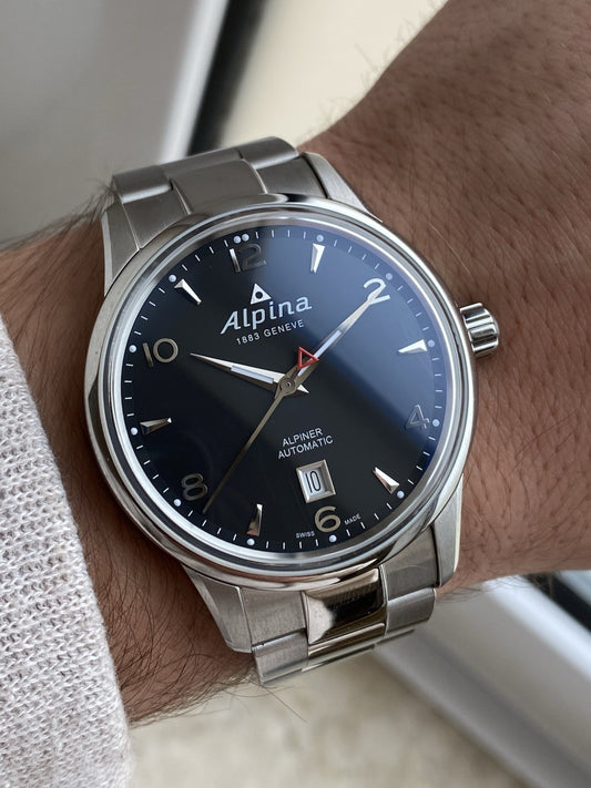 NOS Alpina Alpiner Black Automatic Watch
