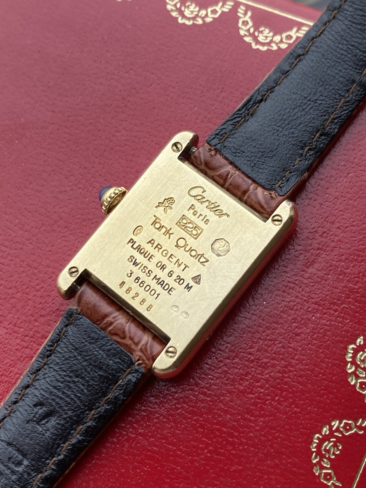 Must de Cartier Tank Vermeil Quartz Ladies Watch