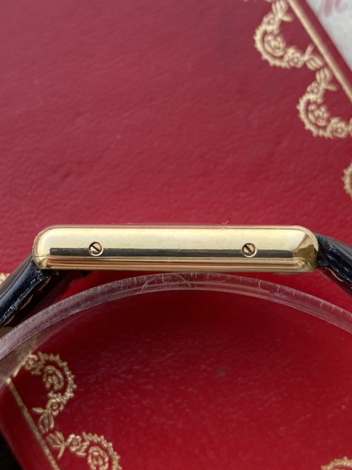 Must de Cartier Tank Vermeil Quartz Mid-Size Watch With Papers