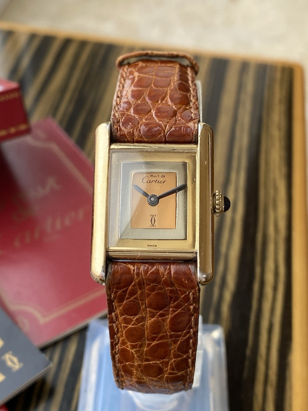 Must de Cartier Tank Vermeil Mechanical Watch