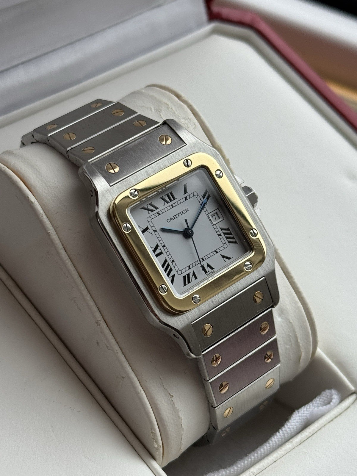 Cartier Santos Galbée Midsize Quartz Steel Ref. 987901 - Full Set