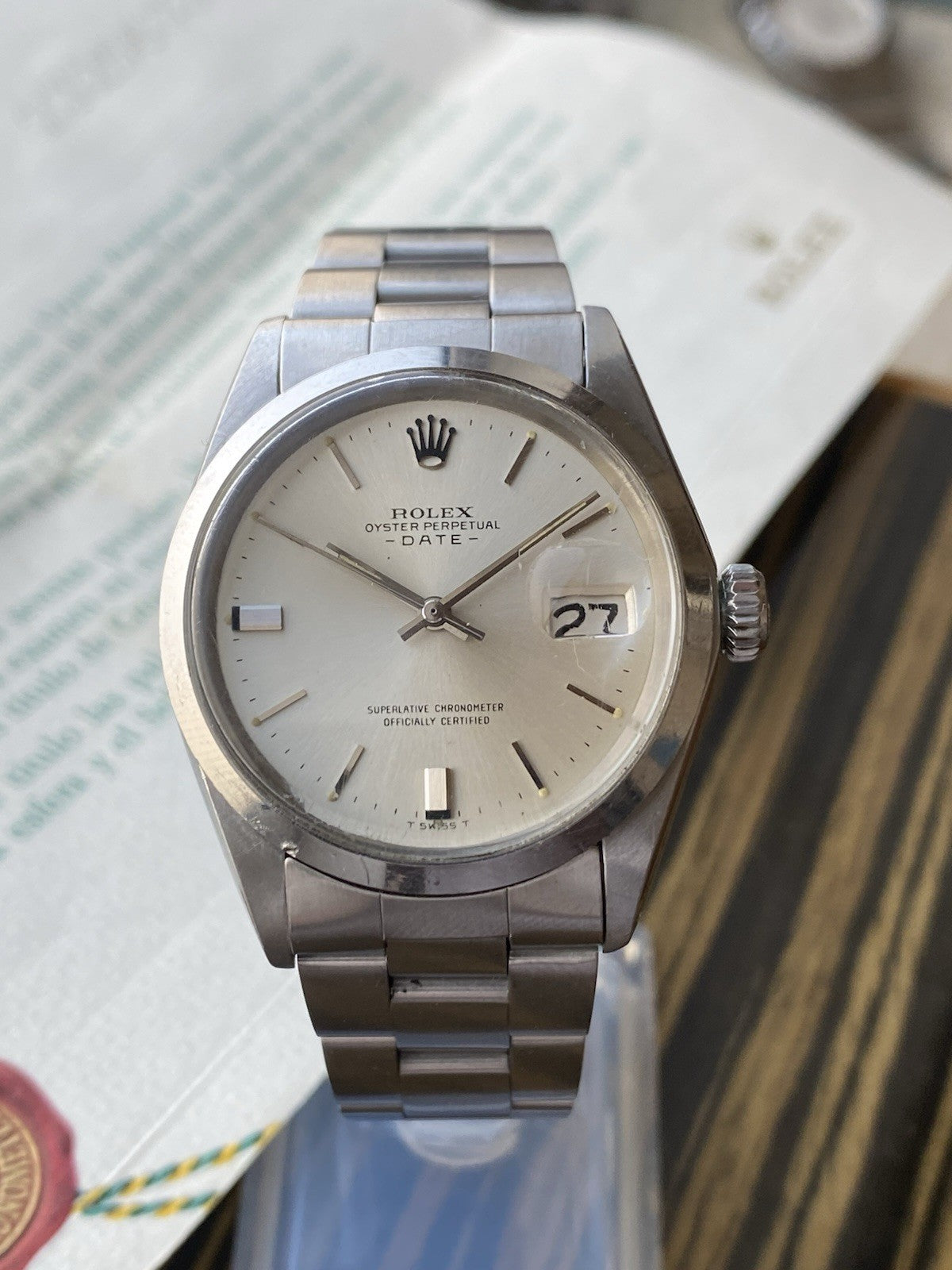 Rolex Date Automatic Vintage Watch Ref 1500